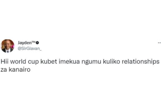 Jaydeno strglavan hii world cup kubet imekua ngumu kuliko relationships za kanai