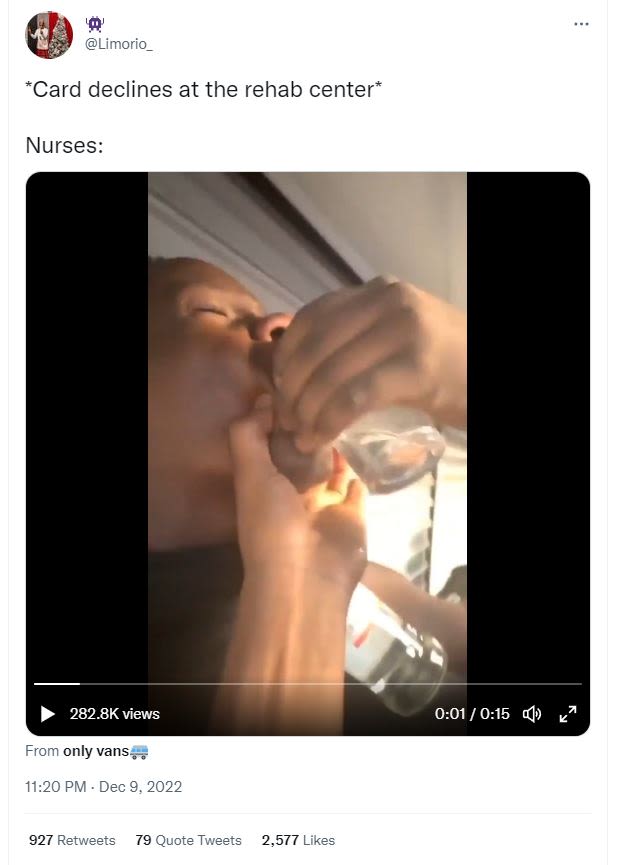 Limorio_ card declines at the rehab center nurses 282.8k views 0.01 0.15 from on