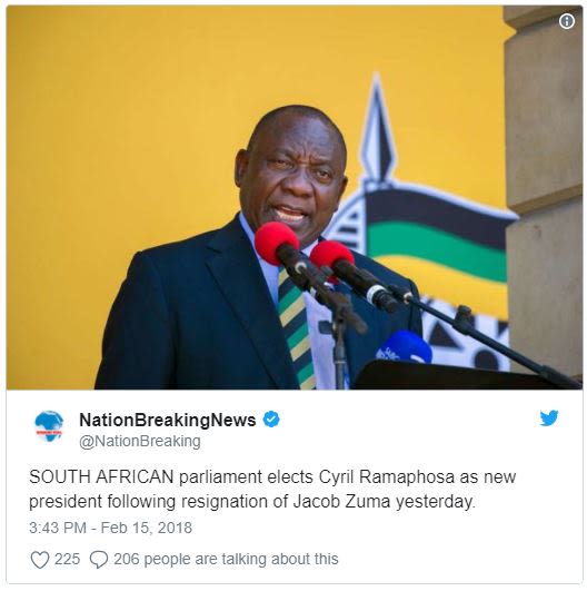 Nationbreakingnews nationbreaking south african parliament elects cyril ramaphos