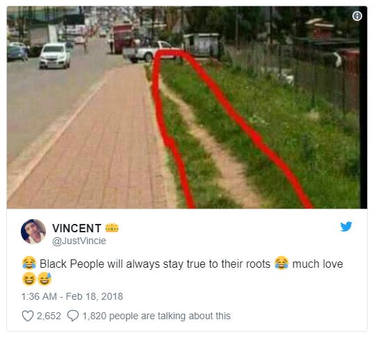 Vincent justvincie black people will always stay true to their roots much love 1