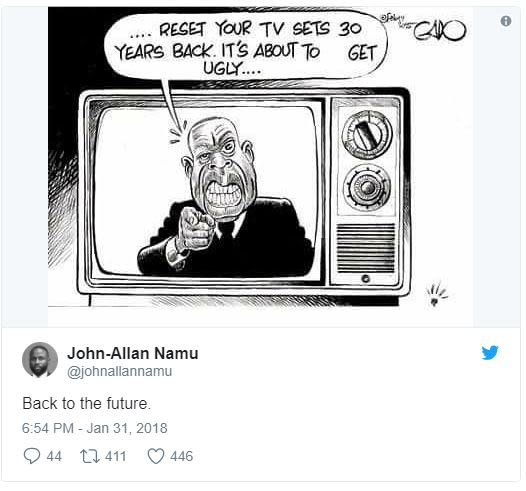 Reset yaur tvv seis 30 years back it's about to get ugly cko johnallan namu iohn