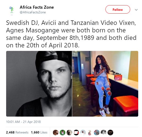 Africa facts zone africafactszone follow swedish dj, avicii and tanzanian video