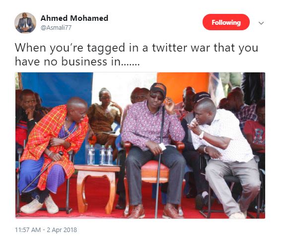 Ahmed mohamed asmali77 following when you're tagged in a twitter war that you ha