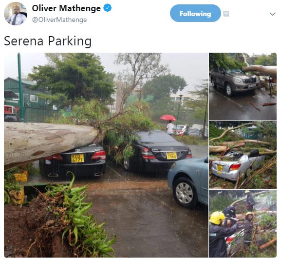 Oliver mathenge olivermathenge following serena parking