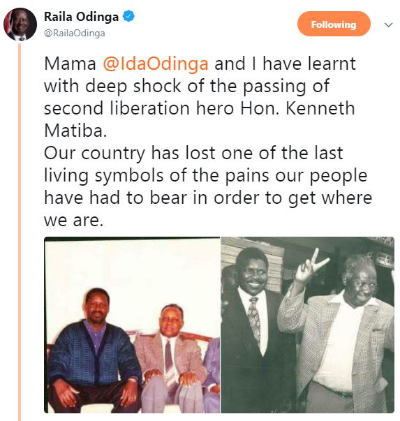 Raila odinga railaodinga following mama idaodinga and have learnt with deep shoc