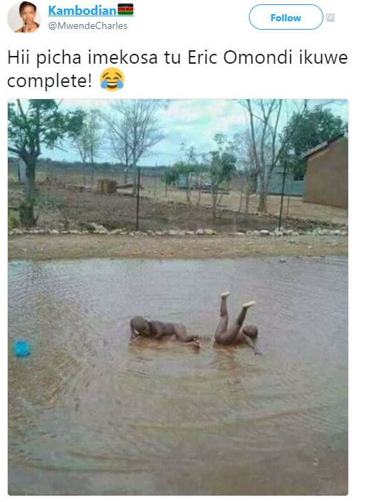 Kambodian mwendecharles follow hii picha imekosa tu eric omondi ikuwe complete!