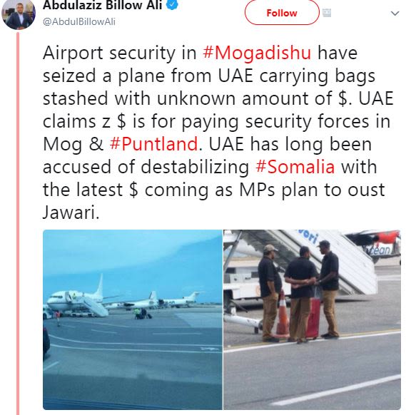 Abdulazız billow ali abdulbillowali follow airport security in mogadishu have se