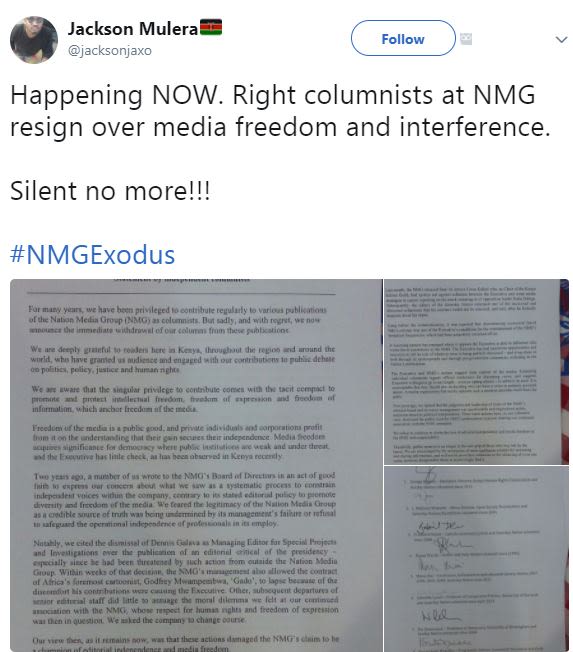 Jackson mulera jacksoniaxo follow happening now. right columnists at nmg resign