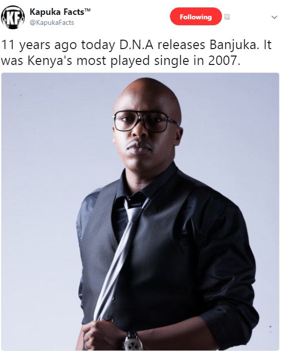 Kapuka facts kapukafacts following 11 years ago today d.n.a releases banjuka. it