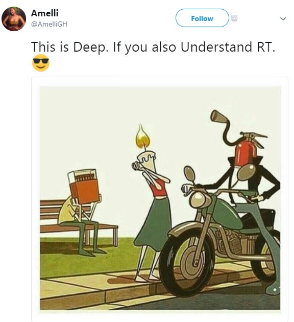 Amelli amelligh follow this is deep. if you also understand rt.