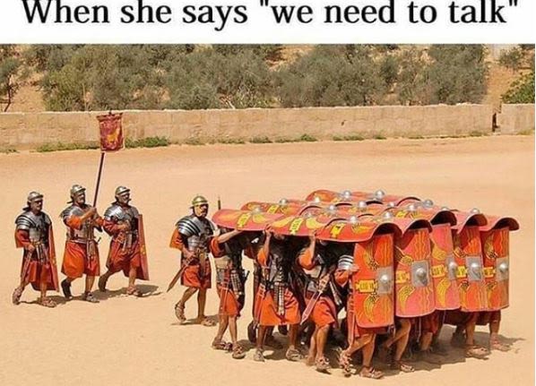 When she says we need to talk