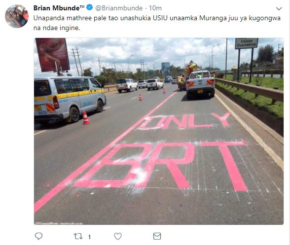 Brian mbundetu brianmbunde 1om unapanda mathree pale tao unashukia usiu unaamka
