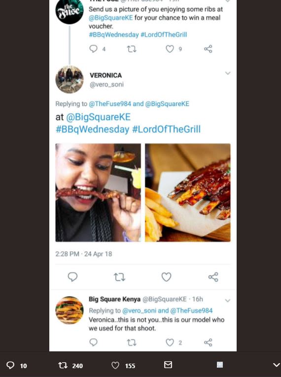 Klc send us picture of you enjoying some ribs at bigsquareke for your chance to