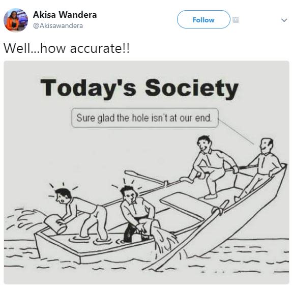 Akisa wandera akisawandera follow well.how accuratel! today's society sure glad