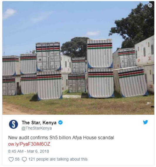The star kenya thestarkenya new audit confirms sh5 billion afya house scandal ow