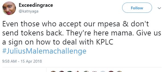 Exceedingrace katnyaga follow even those who accept our mpesa don't send tokens