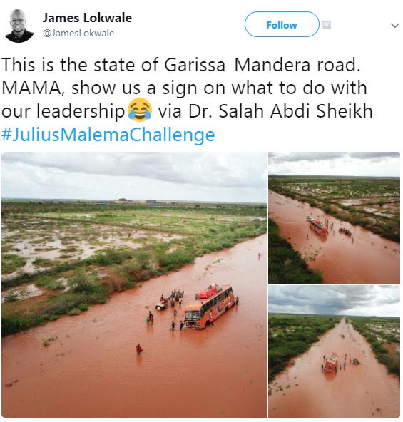 James lokwale jameslokwale follow this is the state of garissamandera road mama