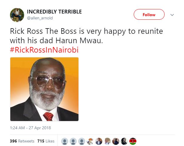 Incredibly terrible allen_arnold follow rick ross the boss is very happy to reun