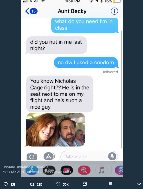 All 250 pm 44a16 13 aunt becky what do you need vm in class did you nut in me la