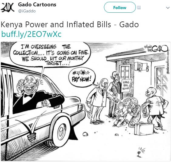 Ak gado cartoons igaddo follow kenya power and inflated bills gado buff.ly2eo7wx