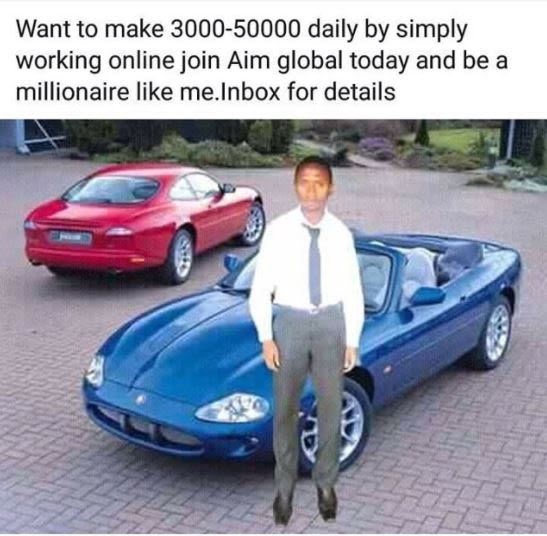 Want to make daily by simply working online join aim global today and be a milli