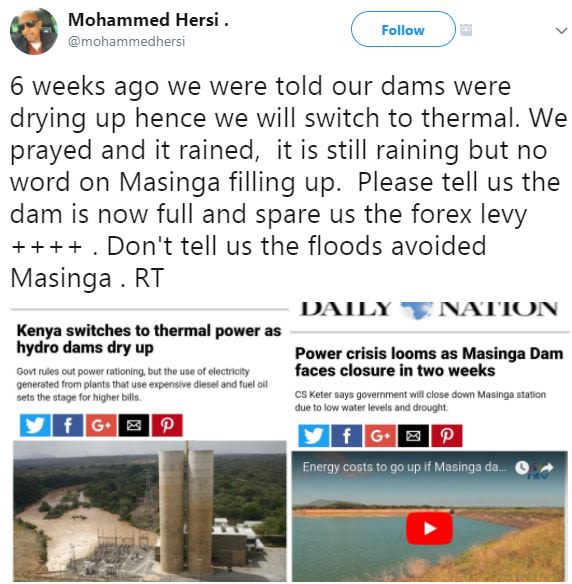 Mohammed hersi mohammedhersi follow 6 weeks ago we were told our dams were dryin