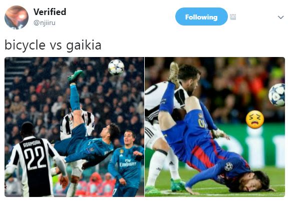 Verified njiiru following bicycle vs gaikia