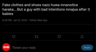 Fake clothes and shoes nazo huwa mnanotice haraka.. But a guy with bad intention