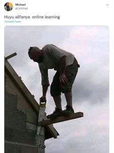 Michael homiad Huyu alifanya online learning Translate Tweet
