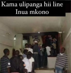 Kama ulipanga hii line Inua mkono