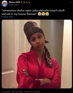Mahrez KDB JemGurru nimesema ubebe nguo zako ukienda beach stroll usirudi in my