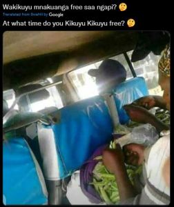 Wakikuyu mnakuanga free saa ngapi? Tranalated from Swahili by Google At what tim