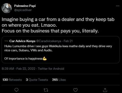 Palmwine Papi spicedliver Imagine buying a car from a dealer and they keep tab o