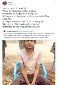 Bruce ngwata oScored A in KCSE 'Went to Turkey for further studies 'Deported on