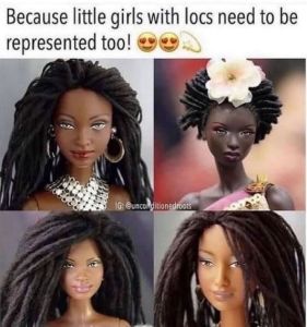 Because little girls with locs need to be represented too! unconditionedroois