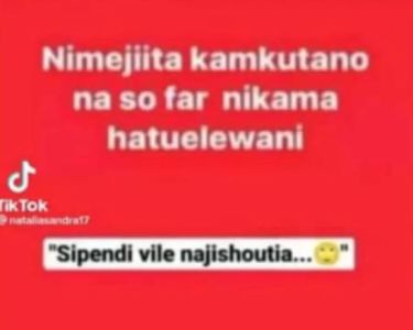 Nimejiita kamkutano na s0 far nikama hatuelewani iktok eporav sipendi vile najis