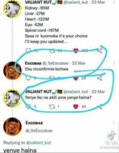 Valiant kut vallant kul 23 mor kidney95m uver27m heart120m eye 42m spinal cord16