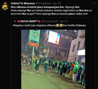 Daktari ya wamama omugabash apr 22 kitu nlikataa kuishi place kunapangwa line. n