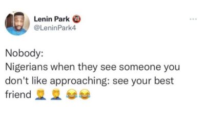 Lenin park leninpark4 nobody nigerians when they see someone you don't like appr