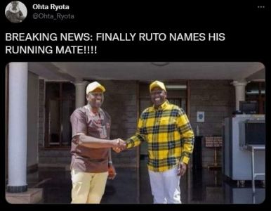 Ohta ryota ohta_ryota breaking news finally ruto names his running mate!!!!
