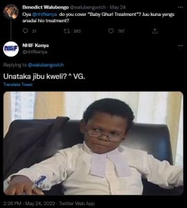 Benedict walubengo walubengovich may 24 oya nhifkenya do you cover baby ghurl tr