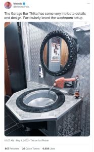 Mutinda brianmutinda_ the garage bar thika has some very intricate details and d