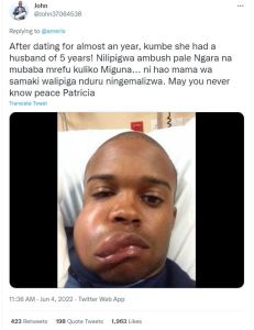 John john37064538 replying to amerix after dating for almost an year, kumbe she