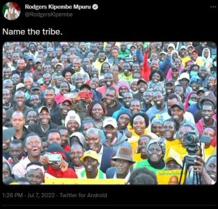 Rodgers kipembe mpuru 0 rodgerskipembe name the tribe. 1.26 pm jul 7, twitter fo