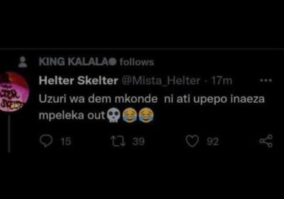 King kalalao follows helter skelter mista_helter 17m uzuri wa dem mkonde ni ati