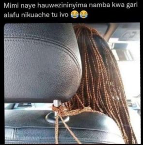 Mimi naye hauwezininyima namba kwa gari alafu nikuache tu ivo