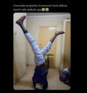 Comrade anajaribu kureverse yood allkula lunch ndo asikule spa
