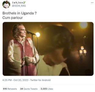Jah_luox ochi_ras brothels in uganda ? cum parlour 4.25 pm oct 20, twitter for a
