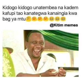 Kidogo kidogo unatembea na kadem kafupi tao kanategwa kanaingia kwa bag ya mtu k