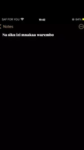 Saf for you 1942 64 notes na siku izi mnakaa warembo